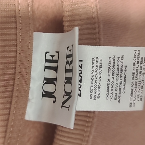 Julie Noire 2X Printed Sweatshirt, Dusty Pink - Picture 2 of 3